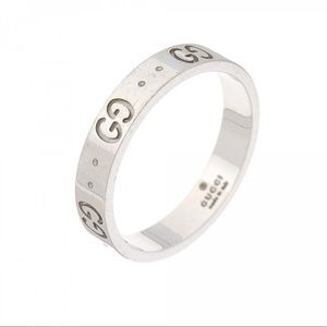 Gucci icon thin band 18k white gold ring